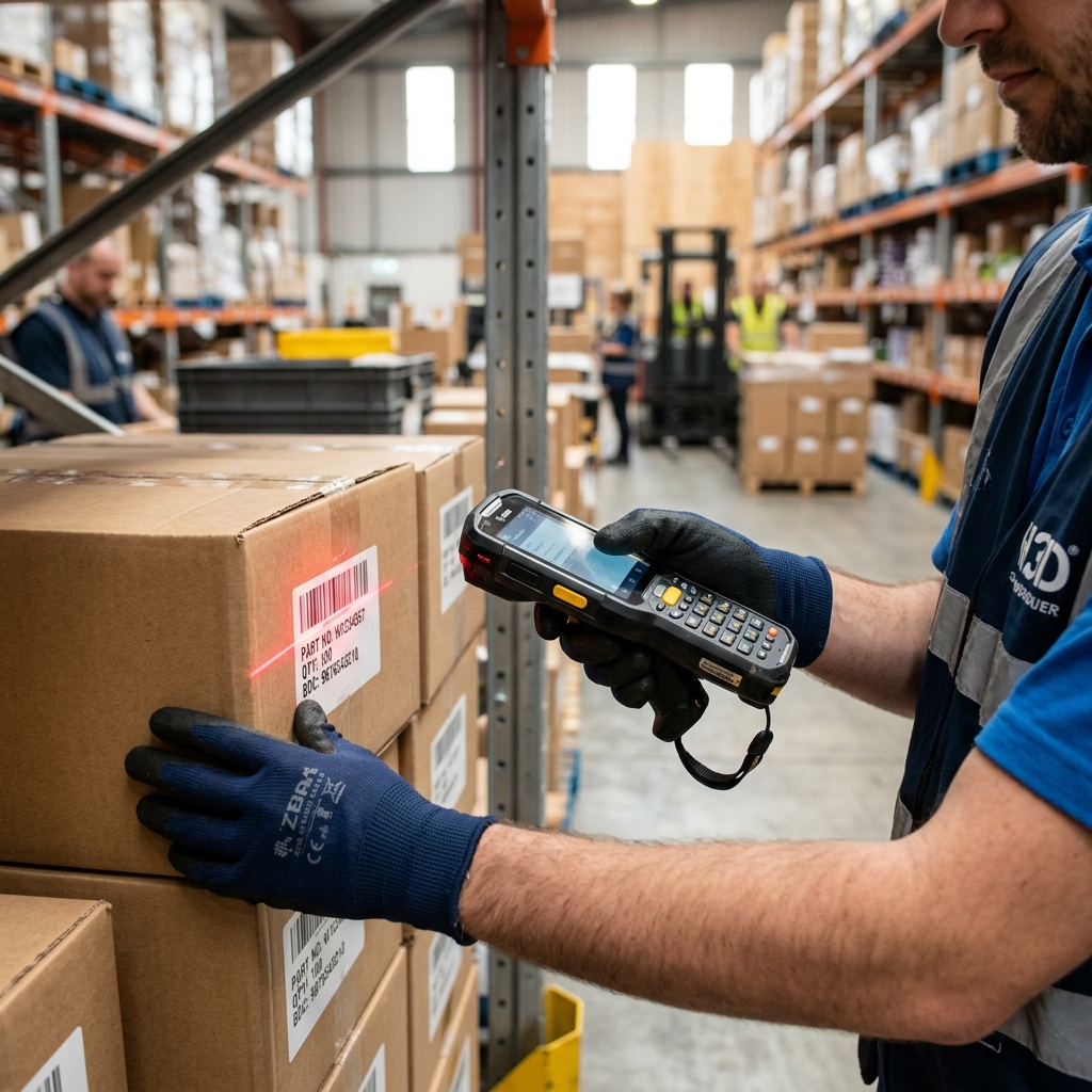 Handheld Scanner with Bin Tracking